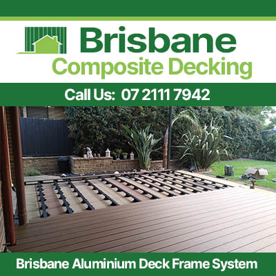 Aluminium deck frame system installation for composite decking in Brisbane